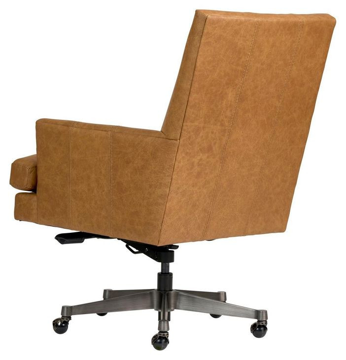 Adler Venetian Caramel Leather Upholstered Executive Chair