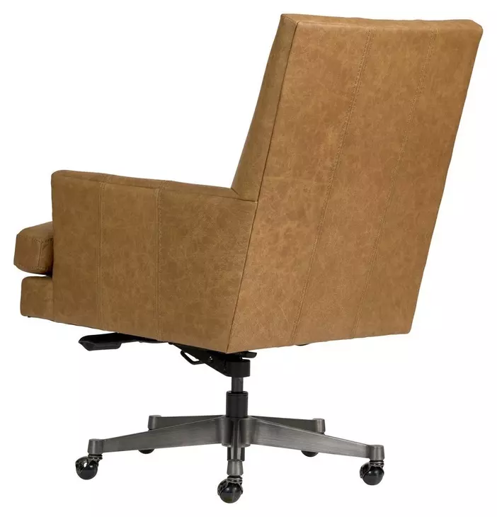 Adler Venetian Caramel Leather Upholstered Executive Chair