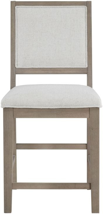 Lily Gray Upholstered 24" Counter Height Stool Set of 2