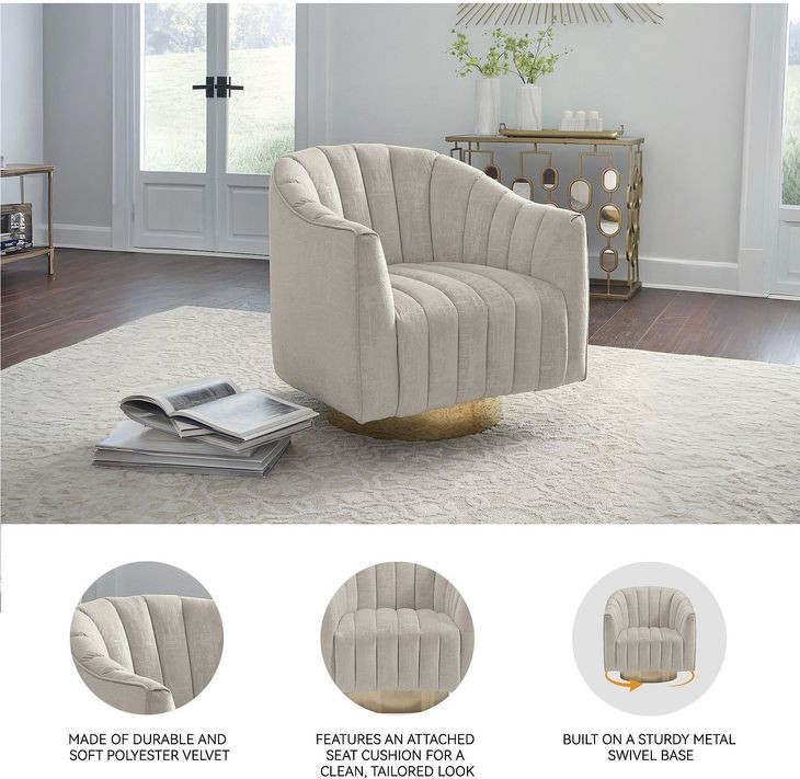 Penzlin Pearl Swivel Accent Chair