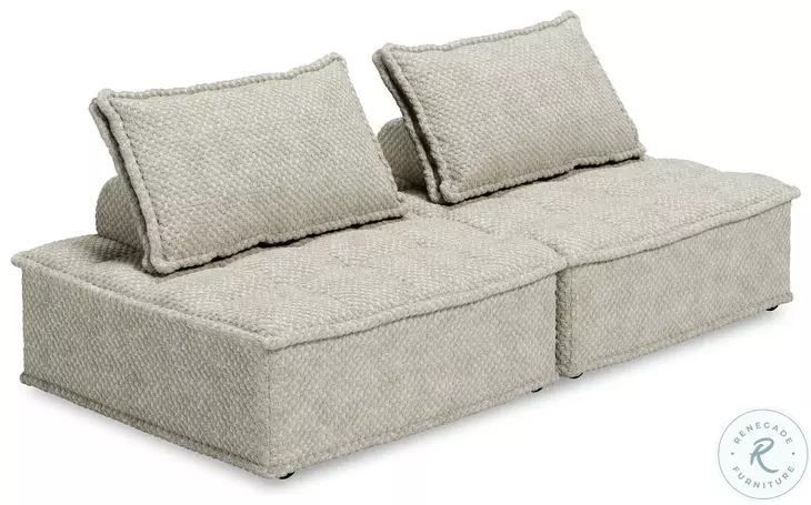 Bales Taupe Modular Loveseat
