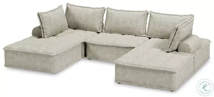 Bales Taupe 5 Piece Modular Sectional