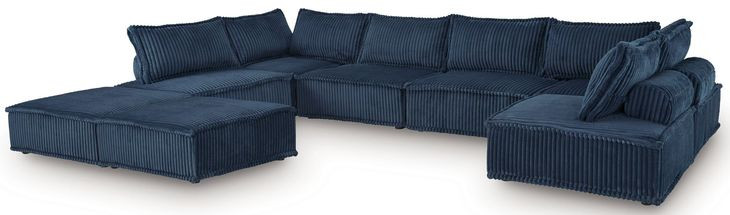 Bales Navy 8 Piece Modular Sectional