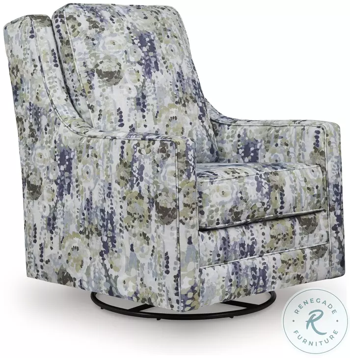 Dustinford Multicolor Swivel Glider Accent Chair