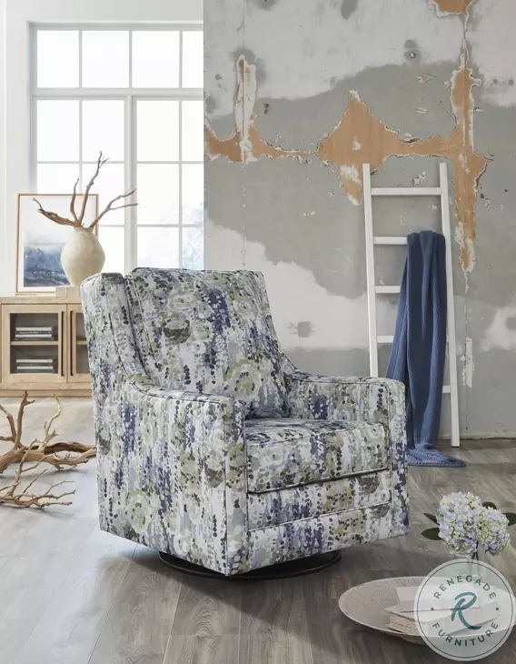 Dustinford Multicolor Swivel Glider Accent Chair