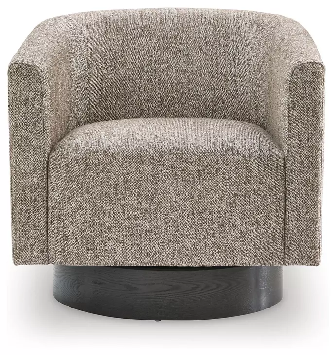 Jorryn Brown Upholstered Swivel Accent Chair