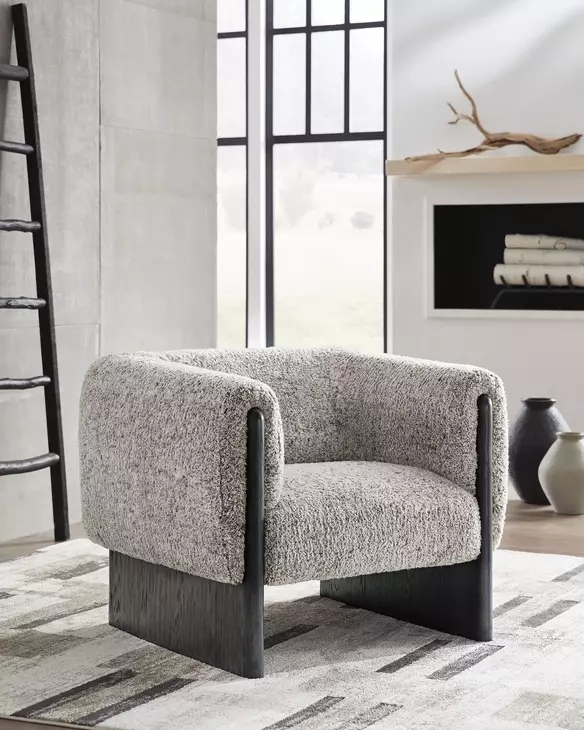 Olethea Oatmeal Upholstered Accent Chair