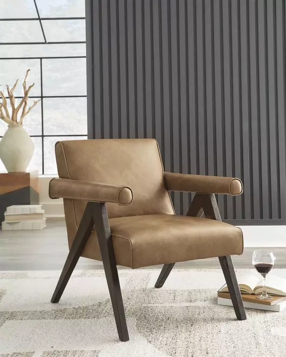 Goda Caramel Upholstered Accent Chair