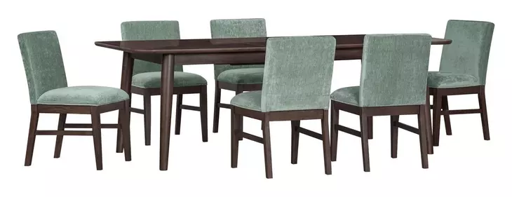 West End Saddle Brown Extendable Dining Room Set