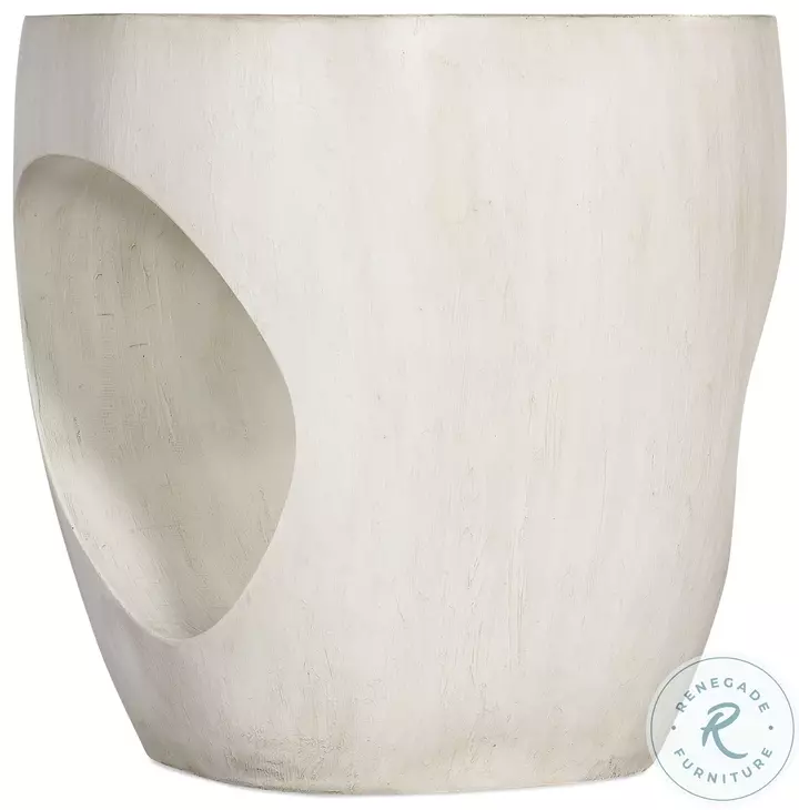 Keaton Pearl White Accent Table