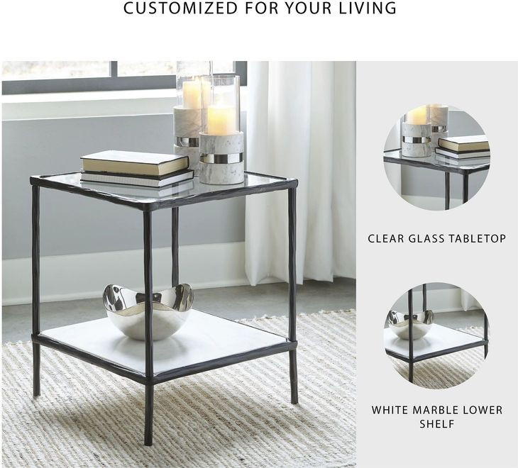 Ryandale Antique Black Accent Table