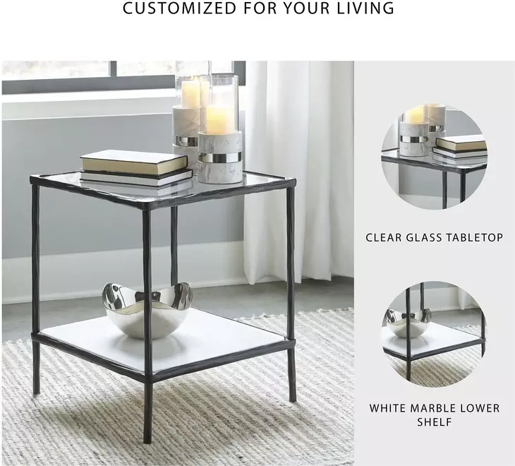 Ryandale Antique Black Accent Table