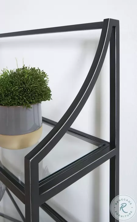 Dakerwell Antique Black 72" Bookcase