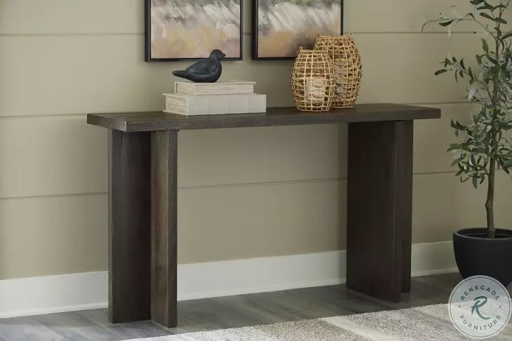 Jalenry Grayish Brown Console Sofa Table