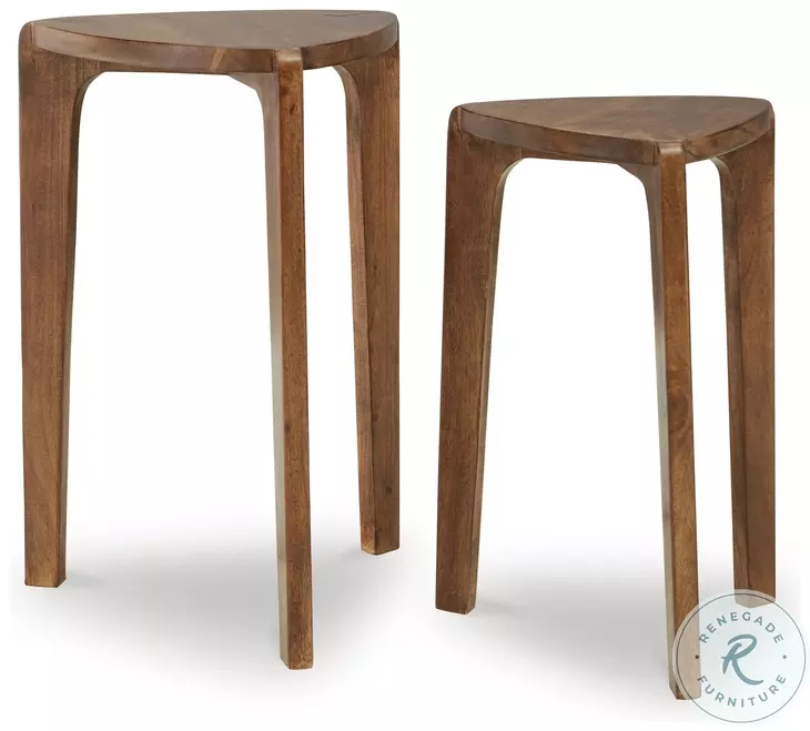 Brynnleigh Medium Brown Accent Table Set Of 2
