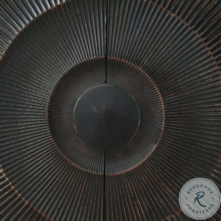 Fosterman Distressed Black Accent Cabinet