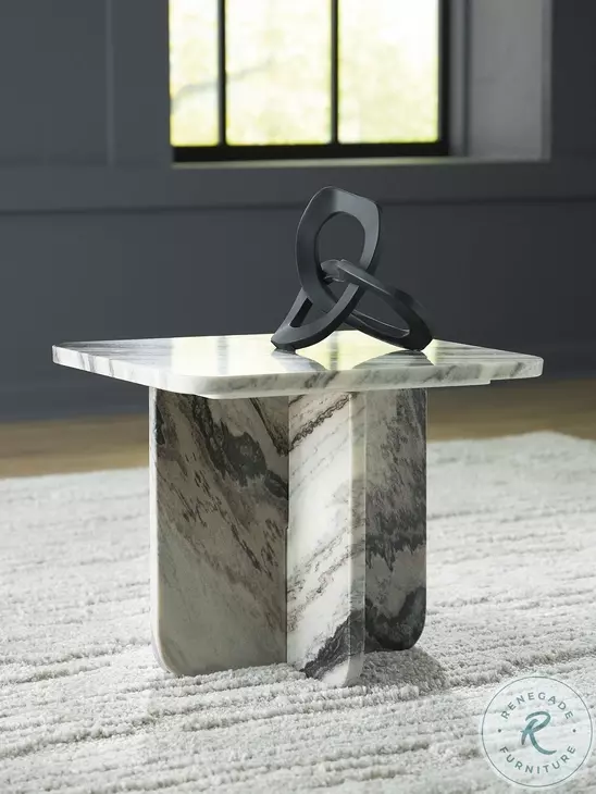 Baretton Black And White Small Accent Coffee Table