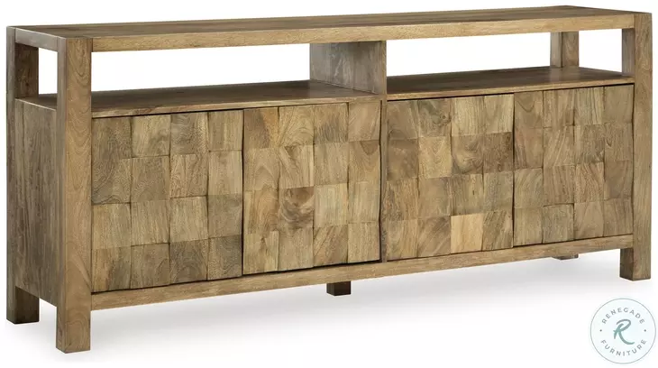 Hudwick Natural Brown Accent Cabinet