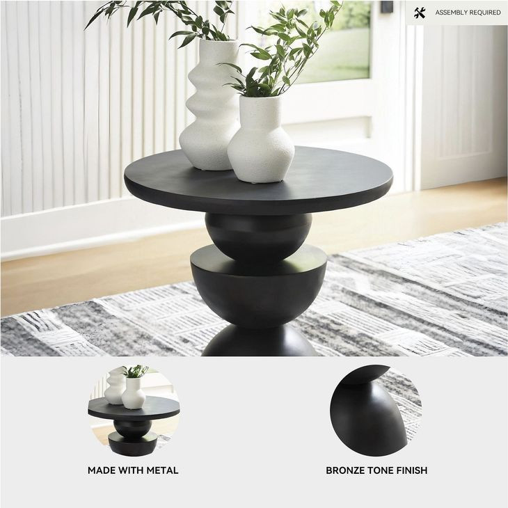 Kurtson Bronze Accent Table
