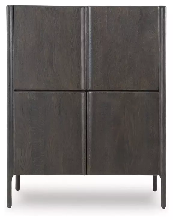 Orsonal Espresso Brown 4 Door Accent Cabinet