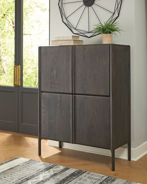 Orsonal Espresso Brown 4 Accent Cabinet