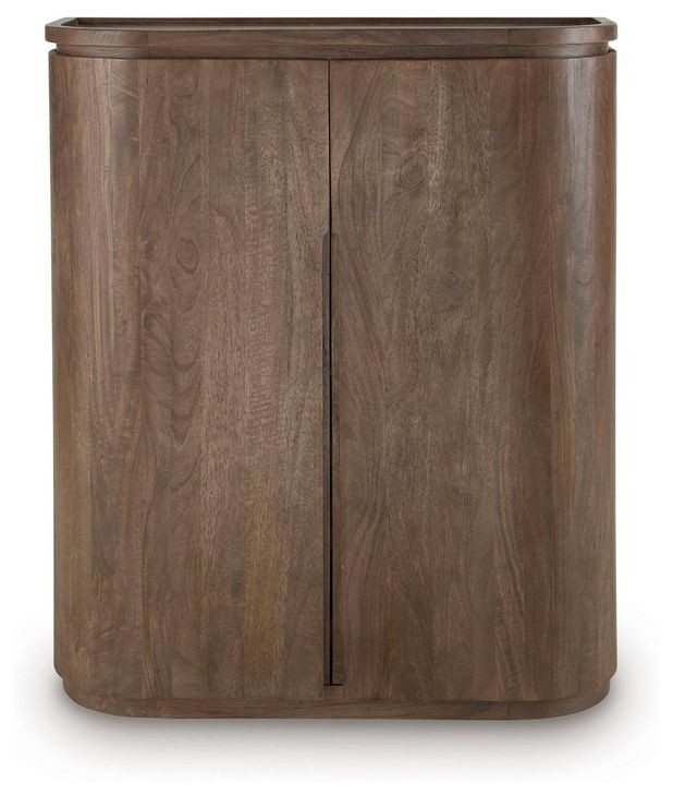 Landermont Medium Brown 2 Door Bar Cabinet