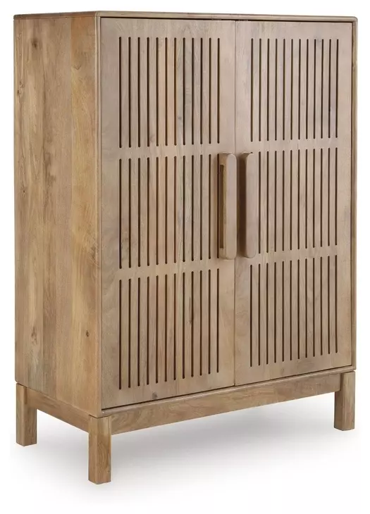 Pellamour Natural Brown 2 Door Bar Cabinet