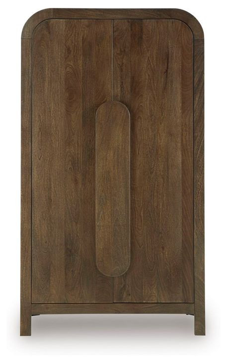 Thoren Medium Brown 2 Door Accent Cabinet