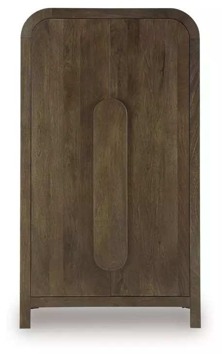 Thoren Medium Brown 2 Door Accent Cabinet