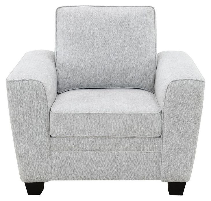 Ashbury Soft Gray Upholstered Lounge Chair