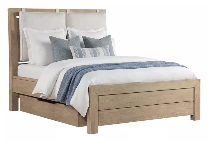 Cornerstone French Oak Panel Bedroom Set with Cushions