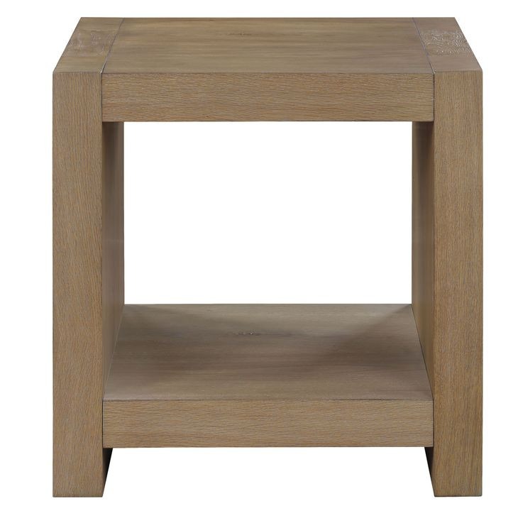 Aubrey Brown Square End Table