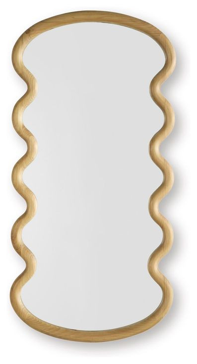 Serendis Brown Rectangular Accent Wall Mirror From Ashley