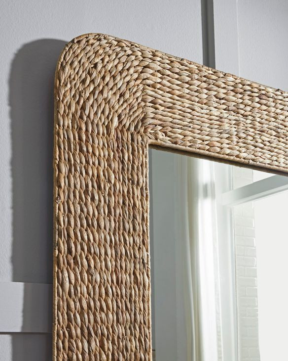 Norigan Natural Rectangular Floor Mirror