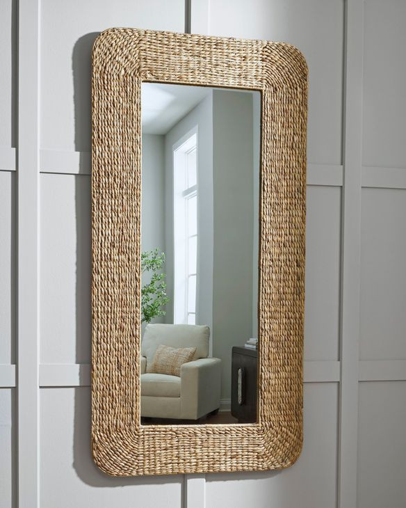 Norigan Natural Rectangular Floor Mirror