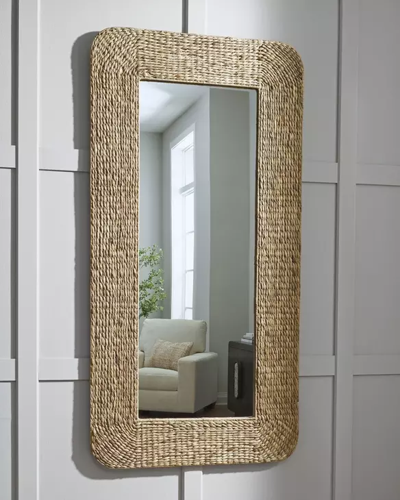 Norigan Natural Rectangular Floor Mirror