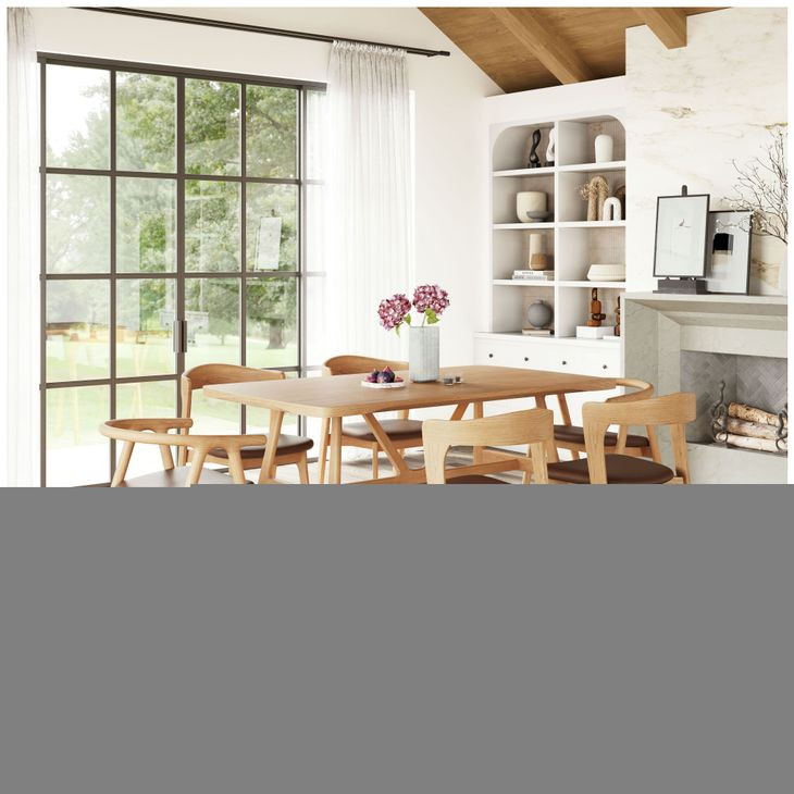 Rovina Natural Rectangular Dining Table