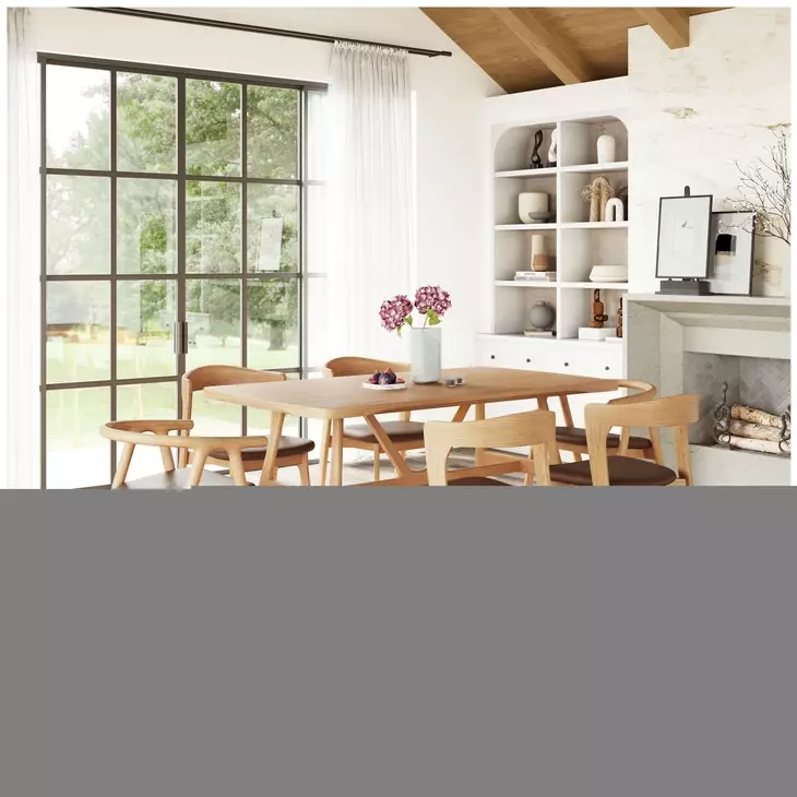 Rovina Natural Rectangular Dining Table