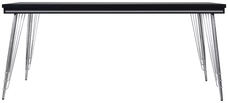 Ava Black 71" Rectangular Dining Table