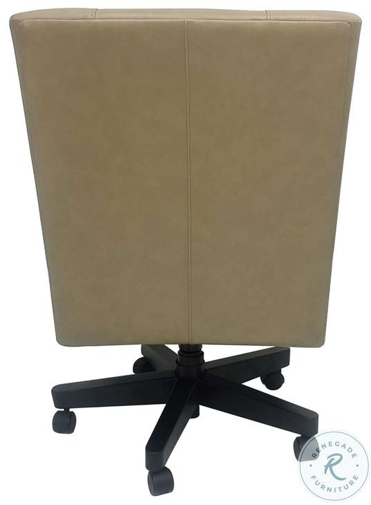 Dovell Lotus Cream Leather Desk Chair