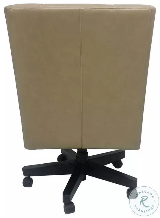 Dovell Lotus Cream Leather Desk Chair