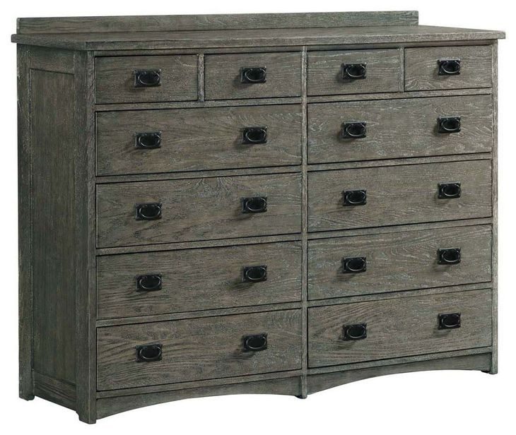 Oak Park Pewter 10 Drawer Dresser