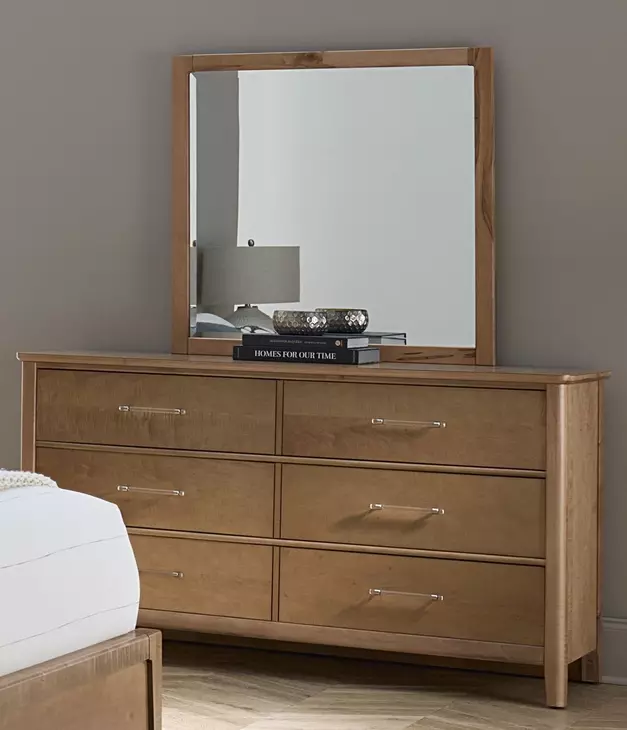Nordhaven Clear Maple 6 Drawer Dresser