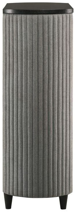Skyline Onyx and Gray Upholstered Panel Bedroom Set