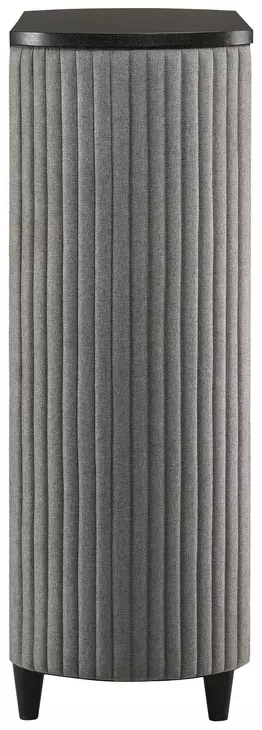 Skyline Onyx and Gray Upholstered Panel Bedroom Set