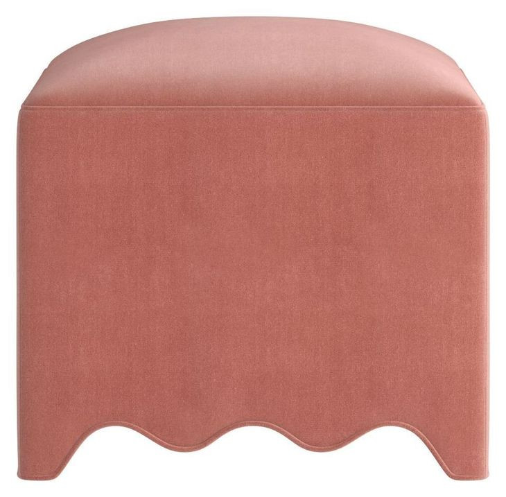 Lowry Dusty Rose Square Ottoman
