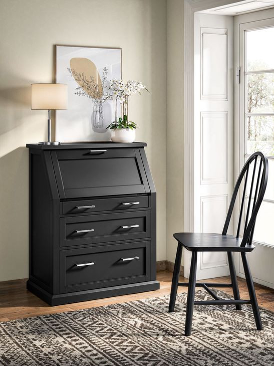 Abby Black Secretary Desk