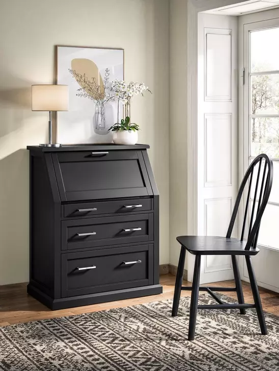 Abby Black Secretary Desk