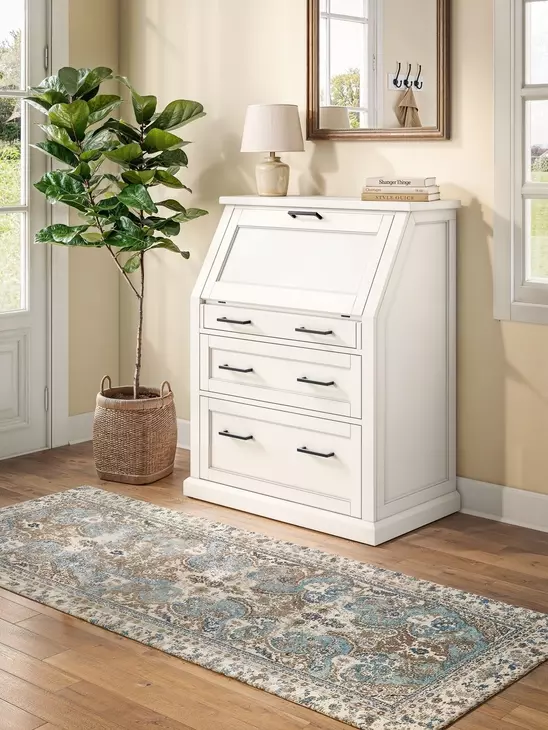Abby White Secretary Desk