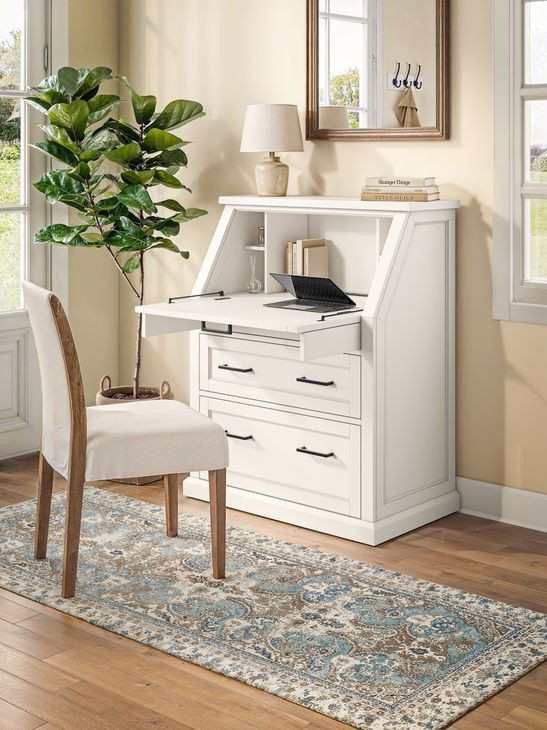 Abby White Secretary Desk